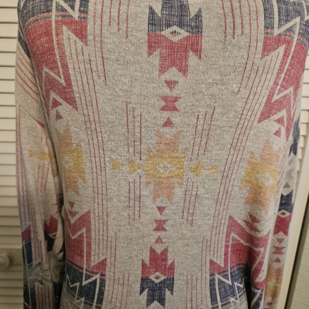 Geometric / Aztec Pattern Long Duster - image 5